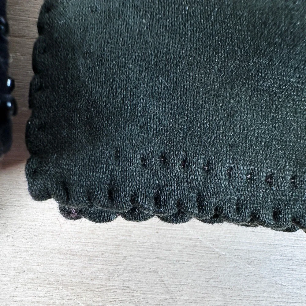 Vintage Black & Dark Green Gloves Lot‎ Fownes Crescendoe Leather Tailored Cotton